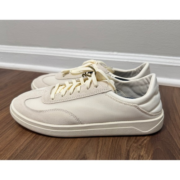 OluKai Other - OluKai Punini Men's White Sand (Beige) Suede Mesh Sneakers Low Top Shoes Sz 8